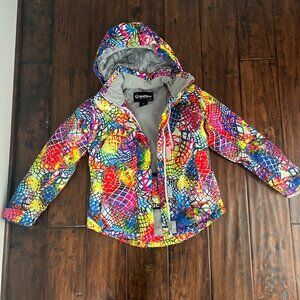 Bright Ski Jacket Girls Size 8